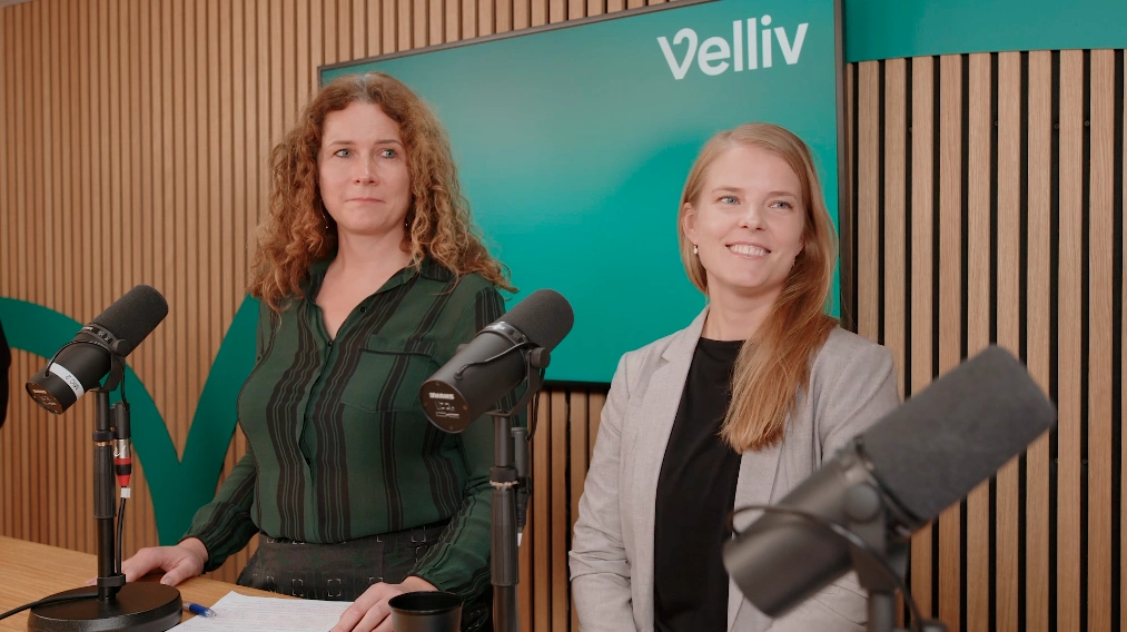 Med strategisk chef for bæredygtige investeringer, Sandra Metoyer i Velliv, chef for samfundsansvar i Velliv, Stine Vestergaard og senior specialist i aktivt ejerskab i Velliv, Ellen Pedersen.